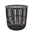 thumbnail image 1 of Sagebrook Home Woven 10" Trash Basket, Black, 1 of 1