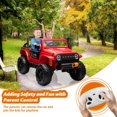 thumbnail image 2 of BeesClover 24V 2-Seater Ride On Car for Kids, Electric Truck with Remote Control, 4x45W Motor, Battery Powered with Switchable 4WD/2WD, LED Headlights and Music Player, 2 of 9