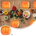 thumbnail image 2 of yulier 10 Pcs Thanksgiving Pumpkin Paper Plates, Thanksgiving Party Supplies Fall Disposable Plates 7 Inch, Pumpkin Shaped Dinner Plates Dessert Plates Tableware, 2 of 6