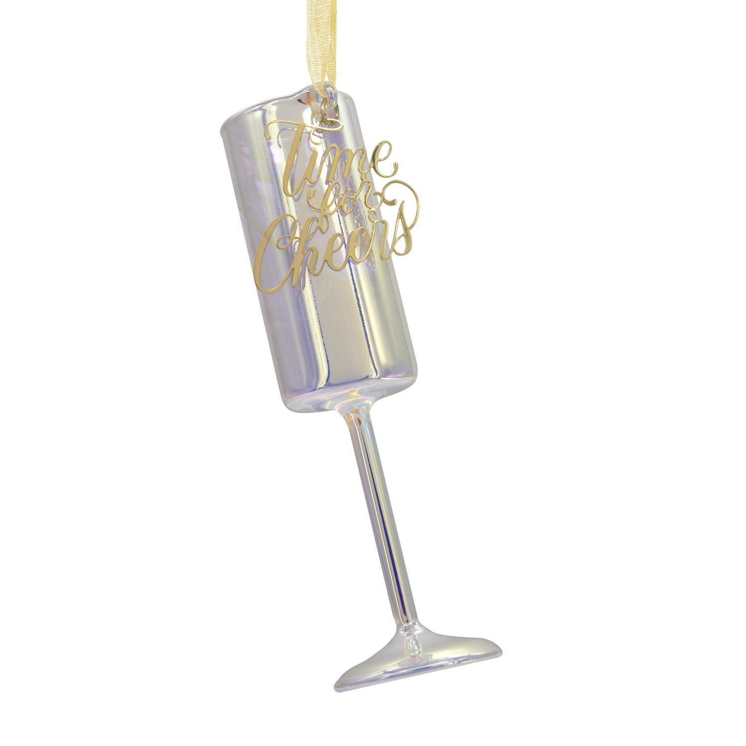 Décoration Hallmark de Noël (Flûte à champagne, Signature, en verre soufflé)