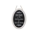 thumbnail image 1 of IH Casa Decor Wooden Beaded Oval Sign Home, 1 of 3