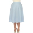 thumbnail image 1 of White Mark Jupe Midi Évasée Tasmin pour Femmes, 1 of 6