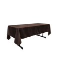 thumbnail image 1 of LA Linen TCpop60x102-BrownP22 Polyester Poplin Rectangular Tablecloth, Brown - 60 x 102 in., 1 of 5