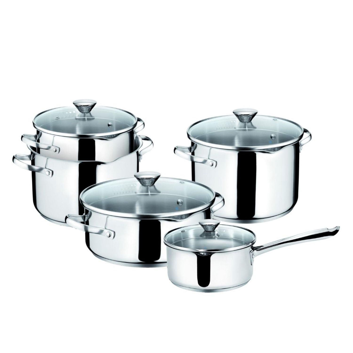 Lagostina Cook and Strain 9 piece Stainless Steel Cookware Set