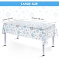 thumbnail image 1 of TIMIFIS A Tablecloth Christmas Winter Decoration Disposable Plastic Tablecloths Red Blue Snowflake Christmas Party Tablecloths Kitchen Appliances, 1 of 2