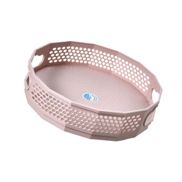 Anti-Skid Turntable Spice Rack Bathroom Storage Tray Organizer Organizer Kitchen Storage Pantry Spice Tray Cosmetics Organize Container Pink L