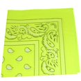 thumbnail image 1 of Mechaly Bandanas Paisley 100 % Coton (Jaune Néon), 1 of 2