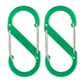 thumbnail image 3 of LJNYFDC Camping Gear Accessory 2Pcs Colored Carabiner Zipper Lock Clips Strong Load bearing Portable Camping Keyring S shaped Carabiners, 3 of 7