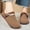 Coffee, variant on Wensltd Women Wide Width Shoes Comfortable Round Toe Slip-on Knit Shoes Casual Work Walking Shoes Black