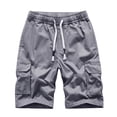 thumbnail image 1 of Plus Size Summer Pants Mens Summer Outdoors Casual Overalls Plus Size Have Pockets Drawstring Sport Shorts Pants Plus Size Overall Shorts, 1 of 6