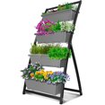 thumbnail image 1 of Flower Pots, 4-Ft Raised Garden Bed - Vertical Garden Freestanding Elevated Planters 4 Container Boxes, Flower Pots, 1 of 6
