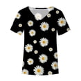 thumbnail image 4 of DEELLEEO Womens Summer Print Blouse Tees Short Sleeve T-Shirts Tops, 4 of 6