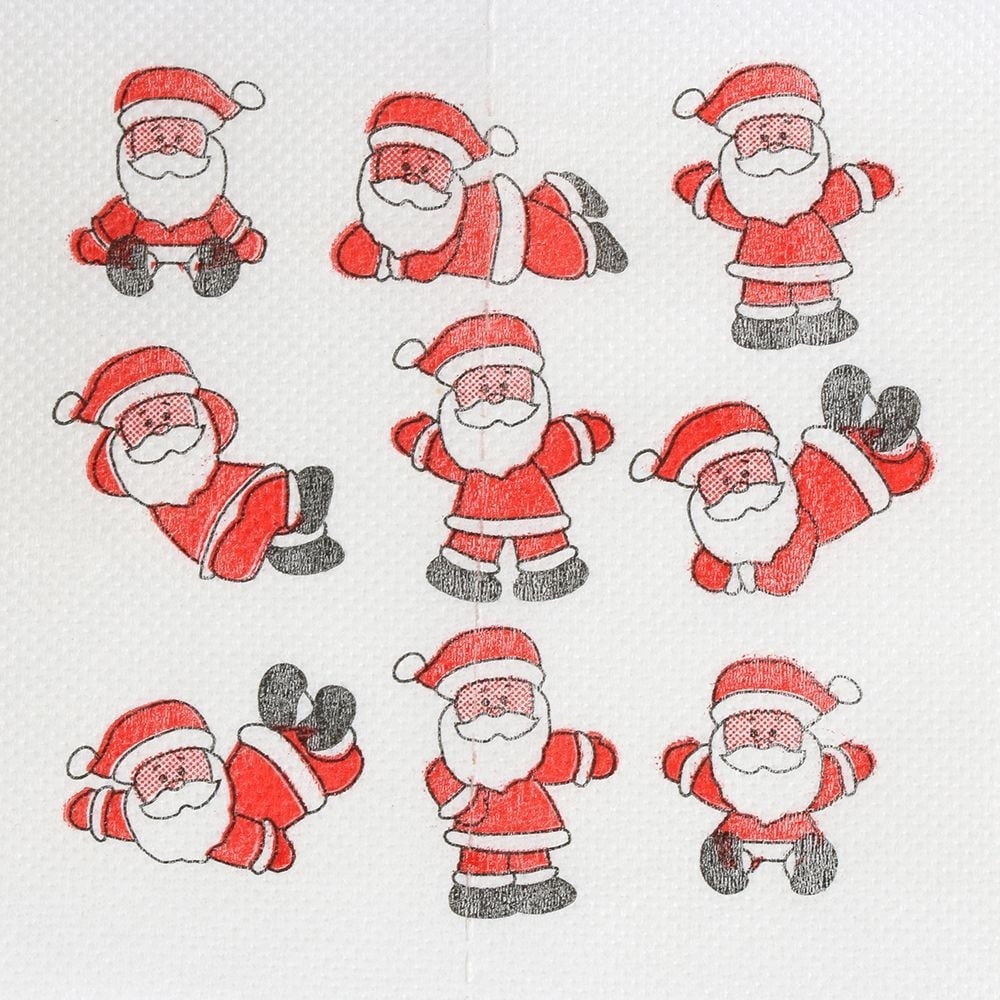 Home Santa Claus Bath Toilet Roll Paper Christmas Supplies Xmas Decor Tissue D