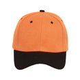 thumbnail image 2 of Two-Tone Adjustable Baseball Cap, Orange/Black, 2 of 2