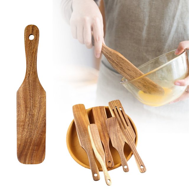 Slender Mixing Stick Suitable For Mixing Retrieving Ingredients From The Bottom Of The Jar Dough Beater Long Handled Wooden Spatula Kitchen Tool Suitable