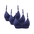 thumbnail image 1 of XZNGL 3Pcs Womans Embroidered Glossy Comfortable Breathable Bra Underwear No Rims, 1 of 7
