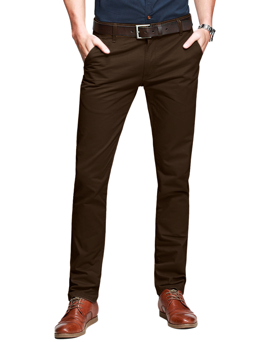 Matchstick Men's Casual Comfy Elastic Pants