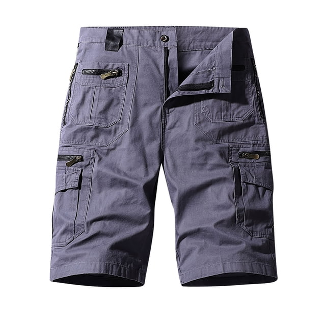 Plus Size Summer Tops Mens Plus Size Cargo Shorts Multi-Pockets Relaxed Summer Beach Shorts Pants Plus Size Summer Clothes Mens Cargo Shorts Elastic Waist Plus Size Cargo Pants