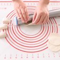 thumbnail image 4 of Large Silicone Pastry Mat Extra Thick Non Stick Baking Mat With Measurement Fondant Mat Dough Rolling Mat Oven Liner, 4 of 8