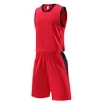 thumbnail image 2 of WEIYLL Ensembles pour Filles Soccer Soccer Entraînement Équipe 2 Pcs Survêtement Sport Entraînement Mise en Forme Rouge Rentrée des Classes Tenues d'Automne Taille 5-6 Ans, 2 of 4