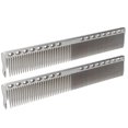 thumbnail image 1 of Haircut Comb, 2Pcs Stainless Steel Haircut Comb Salon Hairdressing Comb Styling Tool for Professional Barber Shop or Home Use, 1 of 7