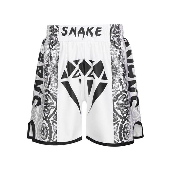 XUNZOO Garçons Enfants Boxeurs Imprimés à Couleurs Contrastantes Shorts Athlétiques Troncs pour Boxe Combat Entraînement Type B S/150
