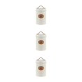thumbnail image 4 of Wweixi Transparent Tea Jars For Storing And Displaying Favorite Tea Leaves Food Grade Metal Kitchen Storage Jars Jars Kitchen Beige tea 3Set, 4 of 6