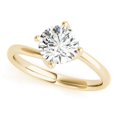 thumbnail image 4 of 2.00 Ct Wonderful Round Natural Moissanite Wedding Rings for Women Solid 18K Yellow Gold, 4 of 6