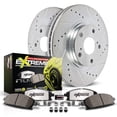 thumbnail image 1 of Power Stop K6977-26 Rear Z26 Carbon Fiber Brake Pads with Drilled & Slotted Brake Rotors Kit, 1 of 10