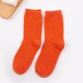 thumbnail image 3 of Women's Casual Home Solid Color Mid-Calf Socks, Warm Wool, Polyester, One Size Fits Shoe Sizes 35-42, 3 of 4