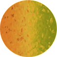 thumbnail image 1 of Ahgly Company Tapis Rond Lavable en Machine Intérieur Transitionnel Jaune Profond, 6 Pieds Rond, 1 of 7