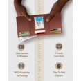 thumbnail image 3 of Trifold Wallets For Men RFID - Leather Slim Mens Wallet With ID Window Front Pocket Wallet Gifts For Men, 3 of 6