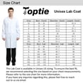 thumbnail image 3 of TOPTIE Unisex Scrubs Lab Coat Professional Doctor Uniform Workwear Long Sleeve Shop Coat-Navy-M, 3 of 5
