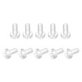 thumbnail image 1 of Unique Bargains M2x6mm Plastic Phillips Bolts PC Pan Head Machine Screws Transparent 50 Pack, 1 of 5