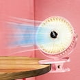 thumbnail image 2 of Clip on Fan,Portable Fan Rechargeable New Usb Small Fan Elementary School Dormitory Portable Mini Charger Table Clip Home Fan Portable Fan Digital Display Version Rechargeable Fan, 2 of 6