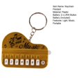 thumbnail image 2 of LYMAYTER Electronic Keyboard Keychain Pendant Mini Electronic Piano Shape Keychain Pendant - 8 Keys, Light MUS-CYYLic, Funny Gift, 2 of 6