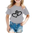 thumbnail image 2 of WEAIXIMIUNG T-Shirts Mignons pour Filles 10-12 T-Shirt Graphique Mignon pour Fille Col Rond Manches Courtes T-Shirt d'Été Décontracté 150, 2 of 6