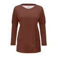 thumbnail image 4 of TJAZFJPA Robe Bleue Femme Manches Longues Col Rond Longueur Genou Robe Slim Aguichant Décontractée Robe de Vacances Tour Été Invité de Mariage Robes Aguichant pour Femmes, 4 of 4