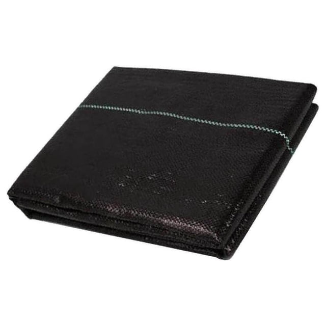 kurtrusly Black Weed Barrier Blocker Landscape Fabric with Grid Strips 1.5x5meter