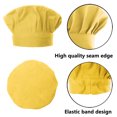 thumbnail image 3 of TOPTIE Kids Apron and Chef Hat Set, Adjustable Cotton Child Cooking Kitchen Apron, S-XXL-Yellow-M, 3 of 7