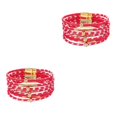 thumbnail image 2 of QualitChoice Bracelet Multi-Couches Boucle Magnétique Cuir Multicolore Léopard Impression Valentines Jour Cadeaux Bracelets Bijoux à la Main Rouge 2Set, 2 of 6