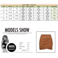 thumbnail image 3 of Women's High Waist Mini Bodycon Skirt,khaki,L, 3 of 6