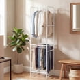 thumbnail image 4 of Gymax Narrow Clothes Rack Heavy Duty Metal Garment Rack w/ Removable Pants Hangers, 4 of 10