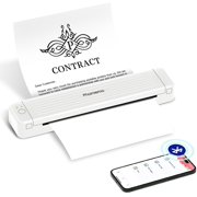 Phomemo P831 Portable Printer - [Upgrade] 300 DPI Bluetooth Travel Printer Support 8.5x11 US Letter & A4 Regular Copy Paper, Mobile Printer Compatible with Mobile & Laptop for Home Office