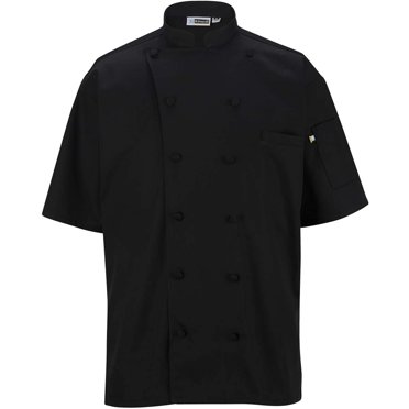 Edwards Veste de Chef à Manches Courtes 12 Boutons avec Maille