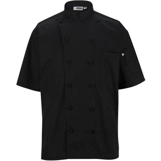 Edwards Veste de Chef à Manches Courtes 12 Boutons avec Maille