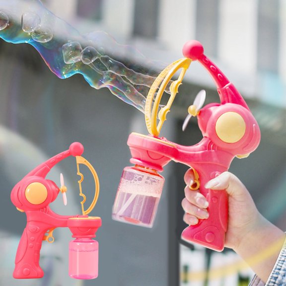 Apmemiss Liquidation Machine à Souffler Portative pour Enfants Grande Colorée Jouet Électrique de Soufflage Extérieur Entièrement Automatique avec Liquide 130 ml