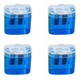 thumbnail image 1 of TIELUTT Quatre Taille-Crayons Compacts à Double Trou Colorés à Main pour Enfants de 8 à 12 Ans Garçons Ensemble de Stylos Papeterie Stylos Papeterie pour Filles de 8 à 12 Ans Stylos Papeterie Mignons, 1 of 6