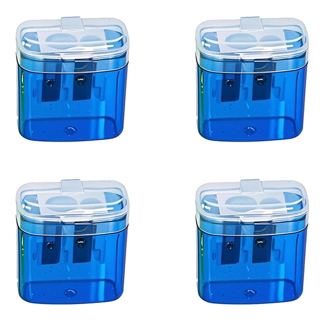 TIELUTT Quatre Taille-Crayons Compacts à Double Trou Colorés à Main pour Enfants de 8 à 12 Ans Garçons Ensemble de Stylos Papeterie Stylos Papeterie pour Filles de 8 à 12 Ans Stylos Papeterie Mignons