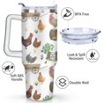 thumbnail image 2 of Gobelet 40 Oz avec Poignée et Paille Isolé Double Paroi en Acier Inoxydable Tasse de Voyage Boîte Cadeau Gobelet Réutilisable Tasse de Café de Voyage pour Bureau Tasse de Bière Isolée Portable pour Boissons Chaudes et Froides, 2 of 5
